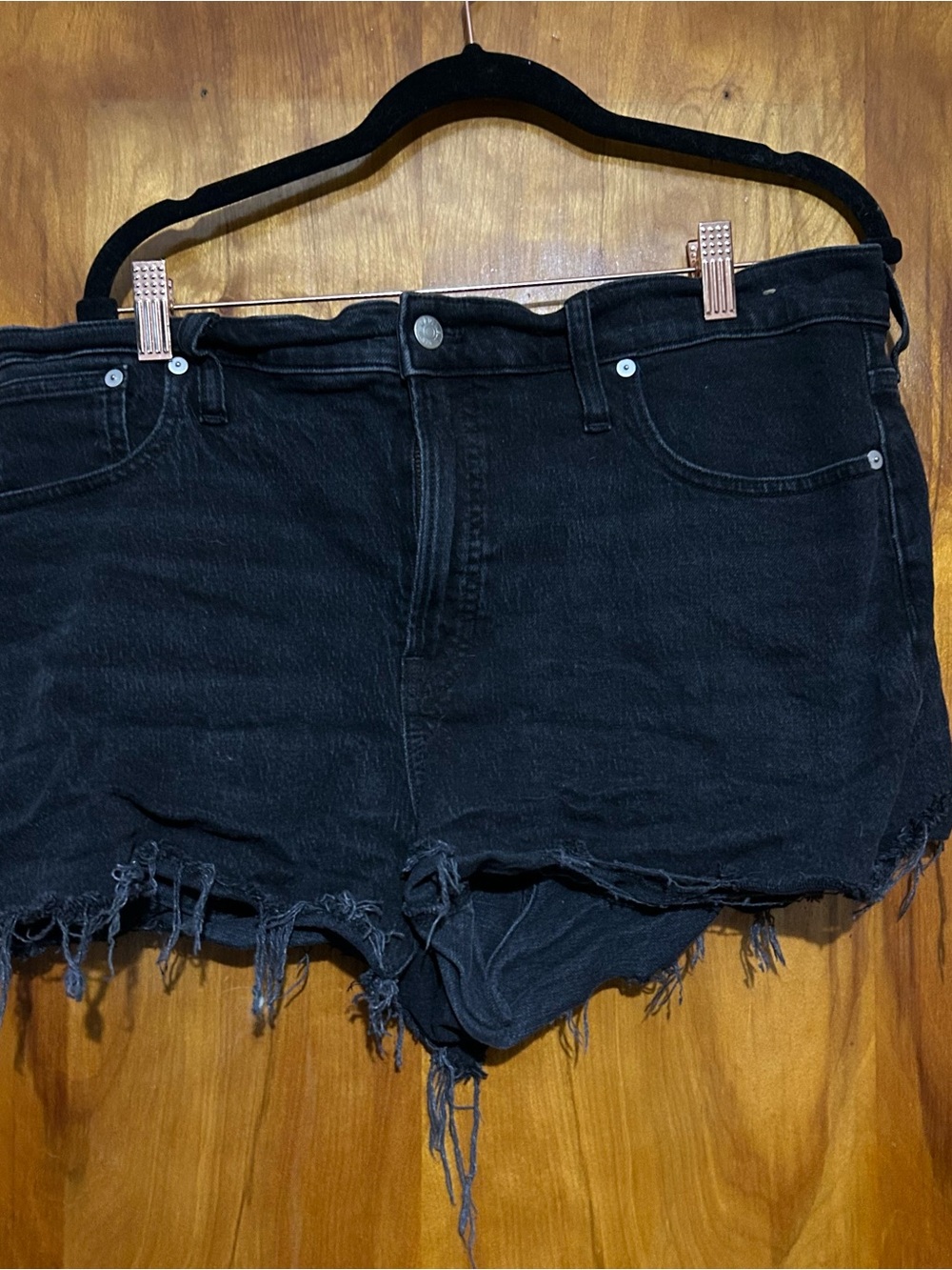 Made well The Perfect Jean Short Black Denim Shorts Sz 32